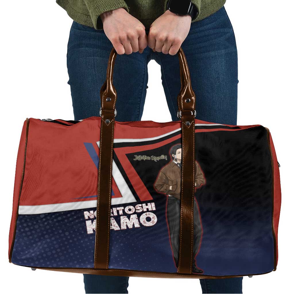 Noritoshi Kamo Travel Bag Red and Navy Anime Style