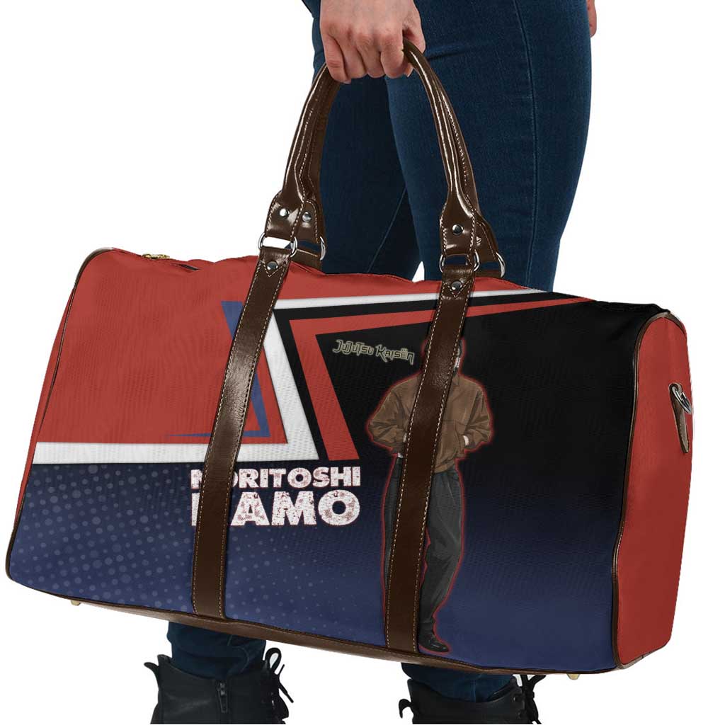 Noritoshi Kamo Travel Bag Red and Navy Anime Style