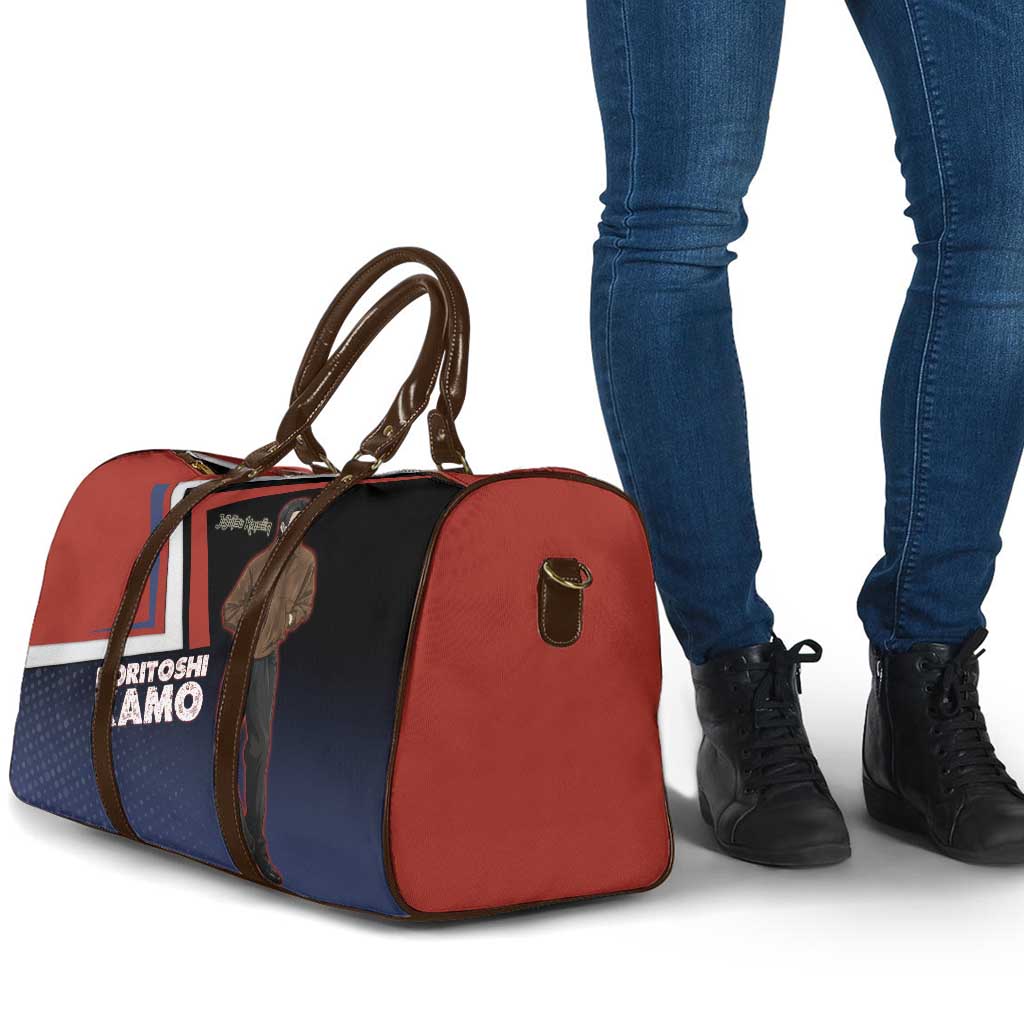 Noritoshi Kamo Travel Bag Red and Navy Anime Style