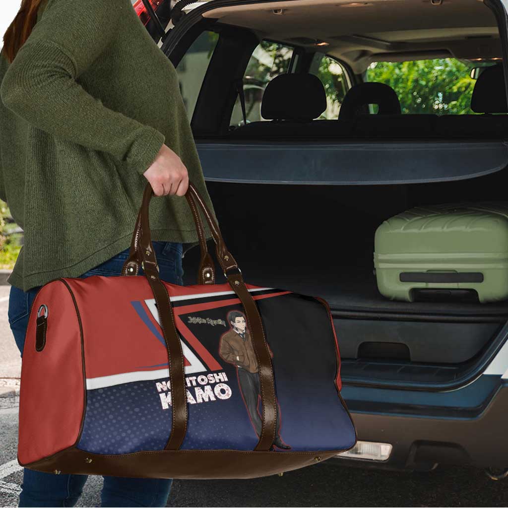 Noritoshi Kamo Travel Bag Red and Navy Anime Style