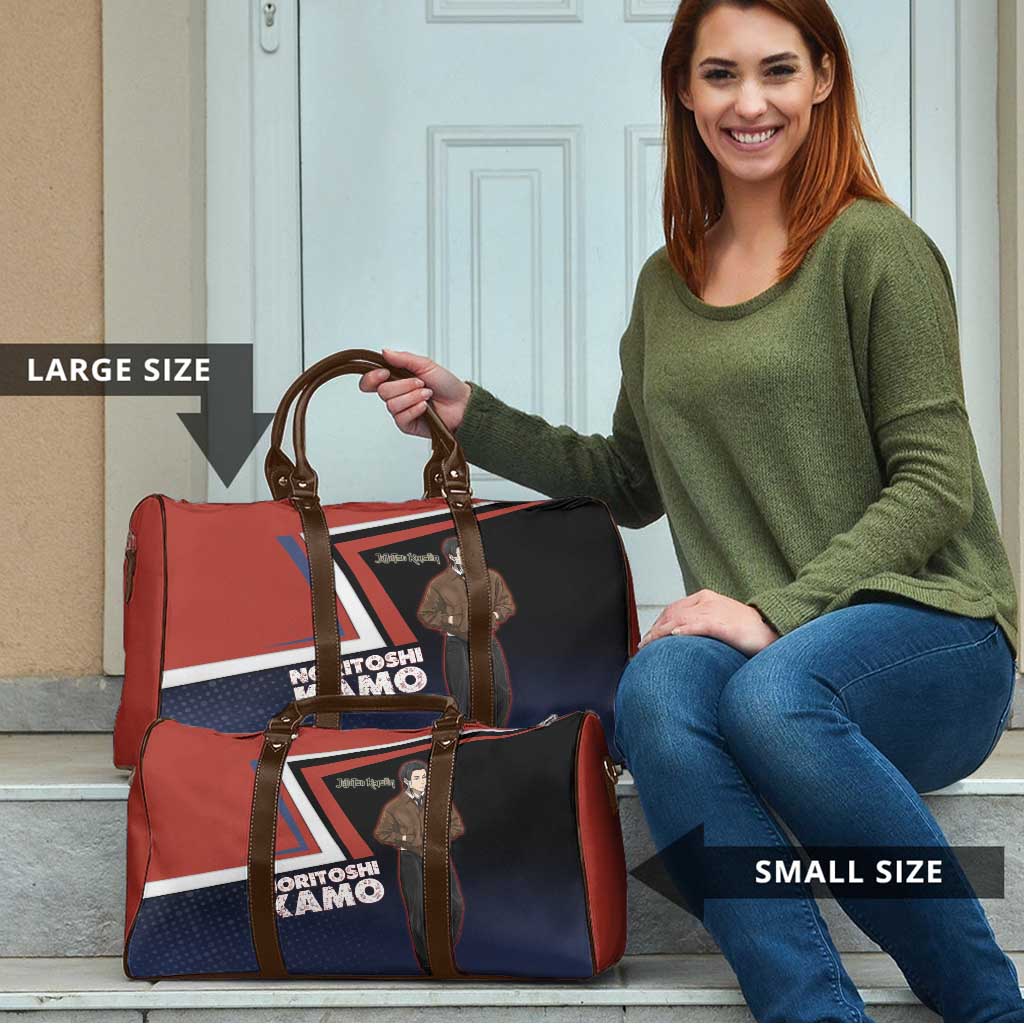 Noritoshi Kamo Travel Bag Red and Navy Anime Style