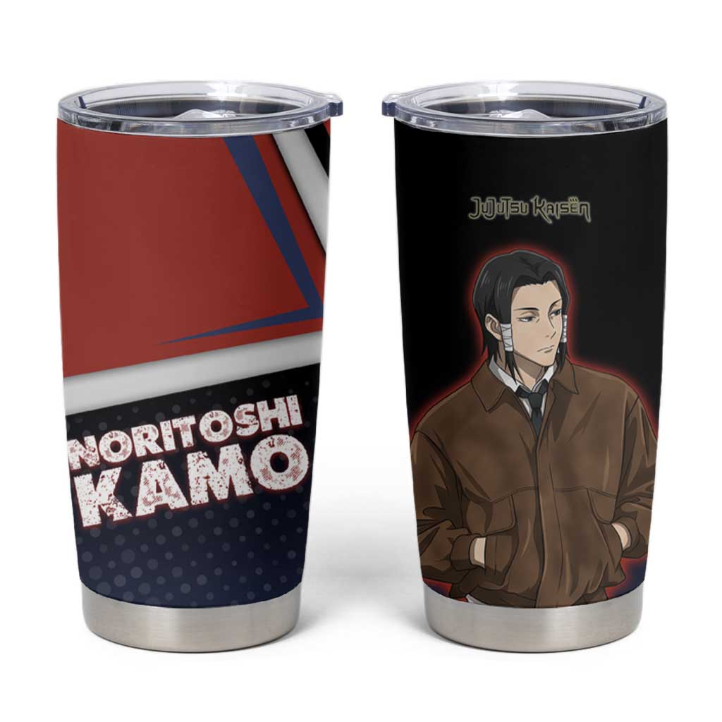 Noritoshi Kamo Tumbler Cup Red and Navy Anime Style