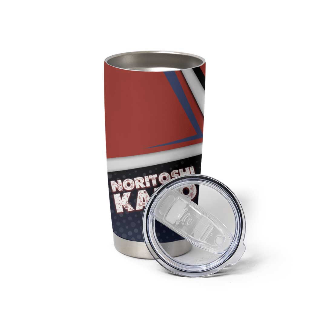 Noritoshi Kamo Tumbler Cup Red and Navy Anime Style