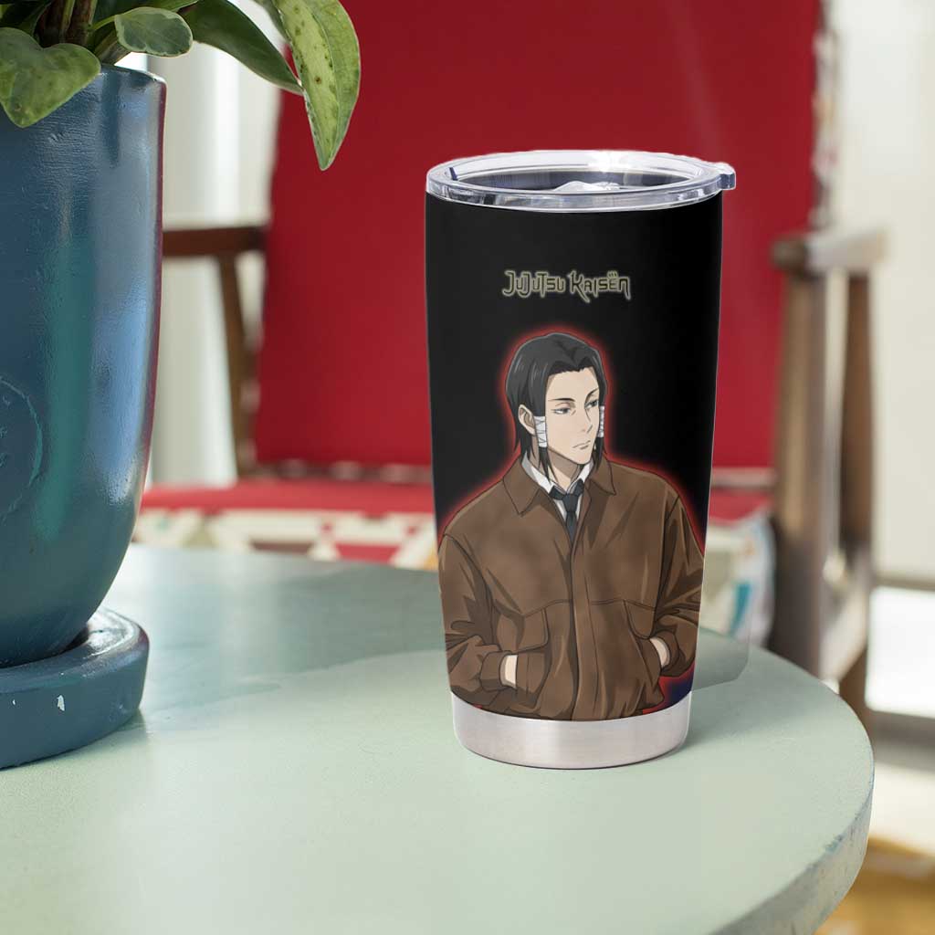 Noritoshi Kamo Tumbler Cup Red and Navy Anime Style