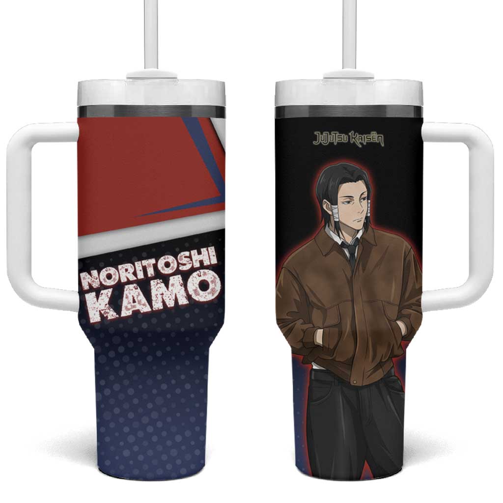 Noritoshi Kamo Tumbler With Handle Red and Navy Anime Style