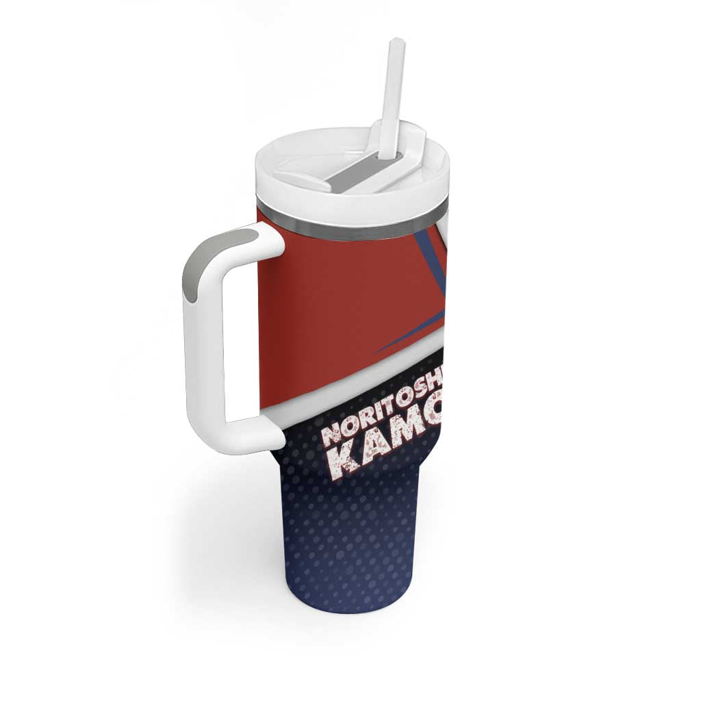 Noritoshi Kamo Tumbler With Handle Red and Navy Anime Style