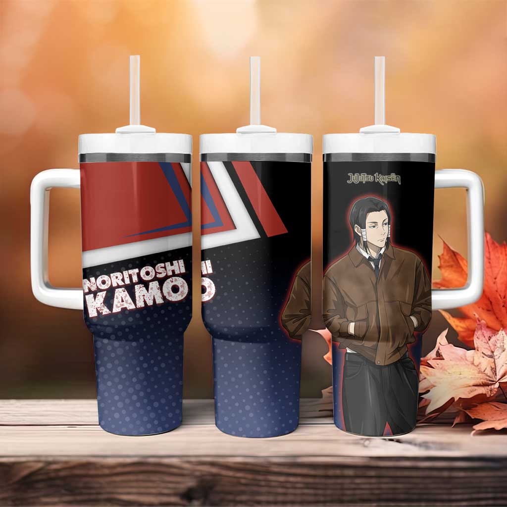 Noritoshi Kamo Tumbler With Handle Red and Navy Anime Style