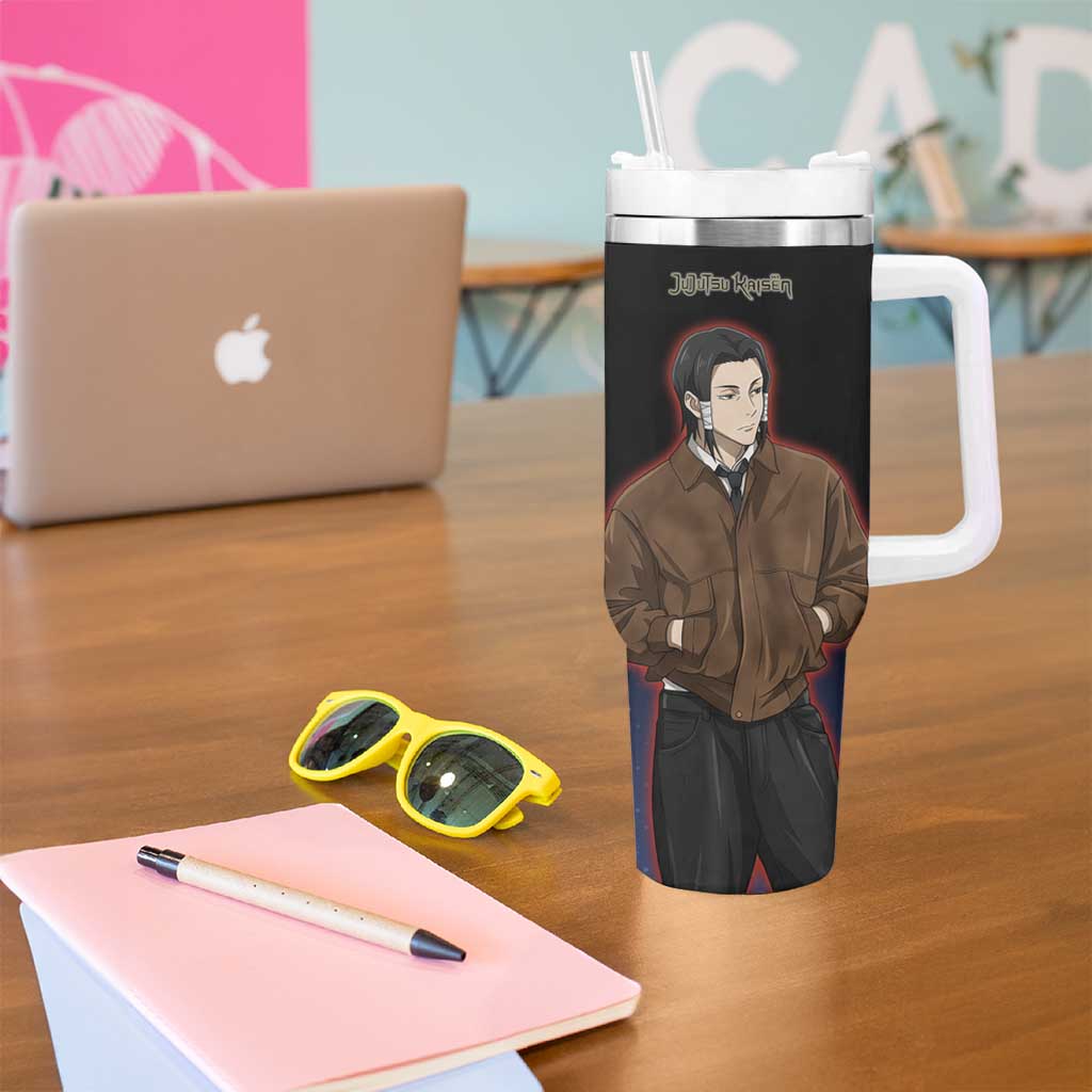 Noritoshi Kamo Tumbler With Handle Red and Navy Anime Style
