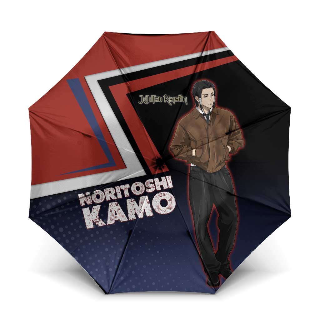 Noritoshi Kamo Umbrella Red and Navy Anime Style