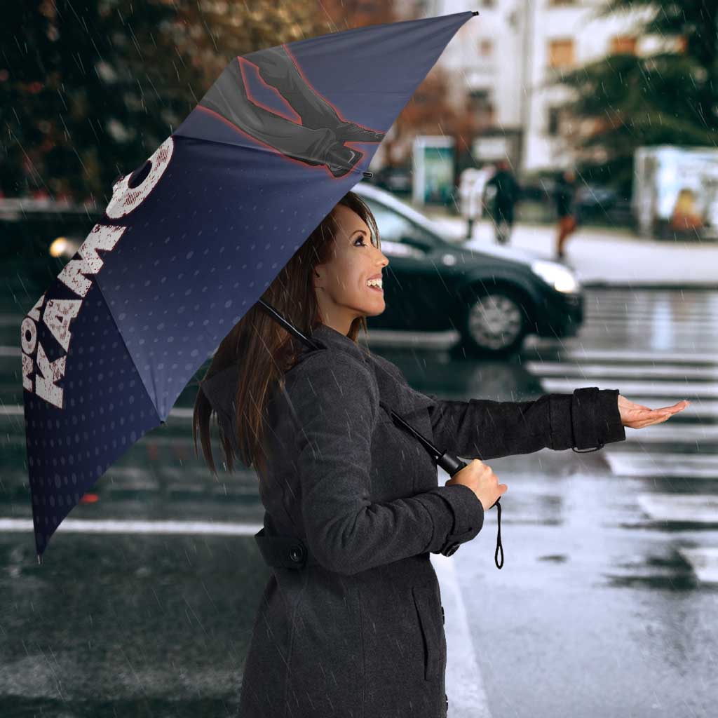 Noritoshi Kamo Umbrella Red and Navy Anime Style