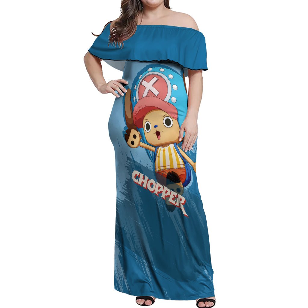 Tony Tony Chopper Off Shoulder Maxi Dress
