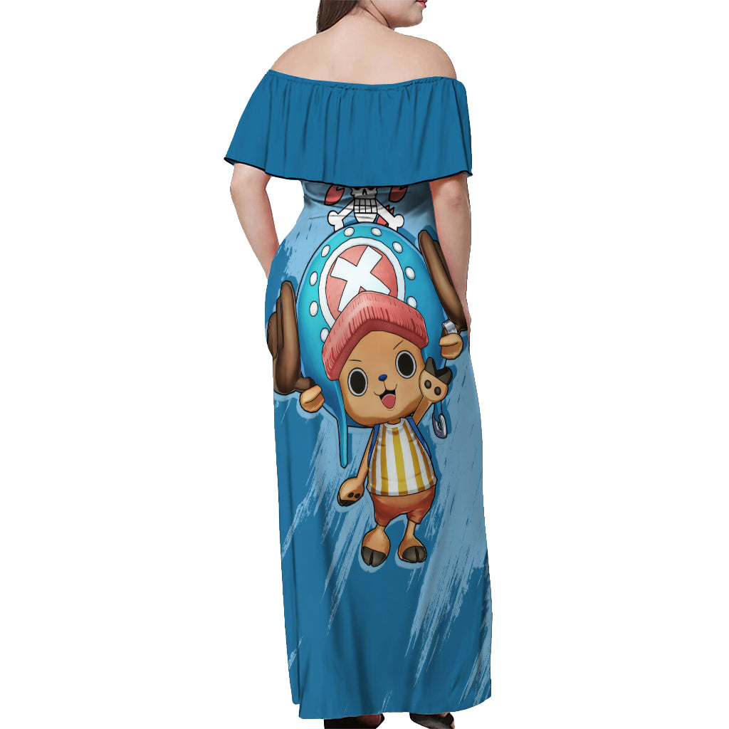 Tony Tony Chopper Off Shoulder Maxi Dress