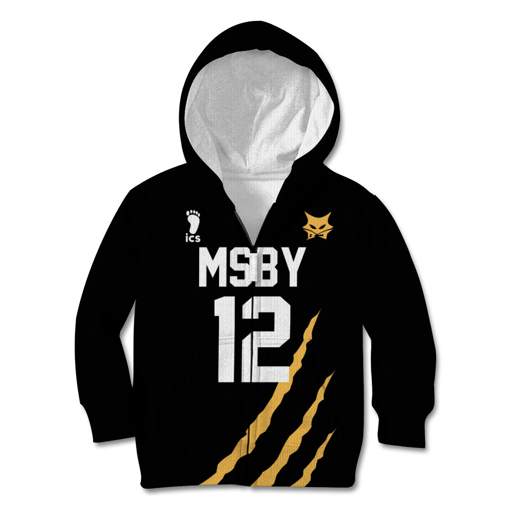 Kotaro Bokuto - Number 12 MSBY Anime Kid Hoodie