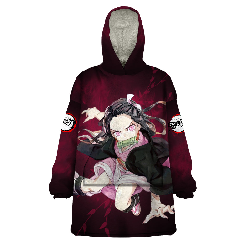 Nezuko - Fighting Anime Wearable Blanket Hoodie