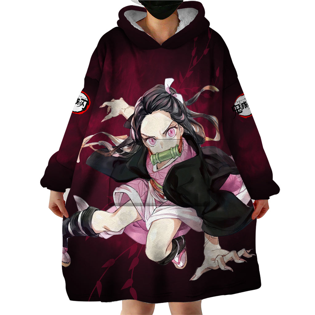 Nezuko - Fighting Anime Wearable Blanket Hoodie