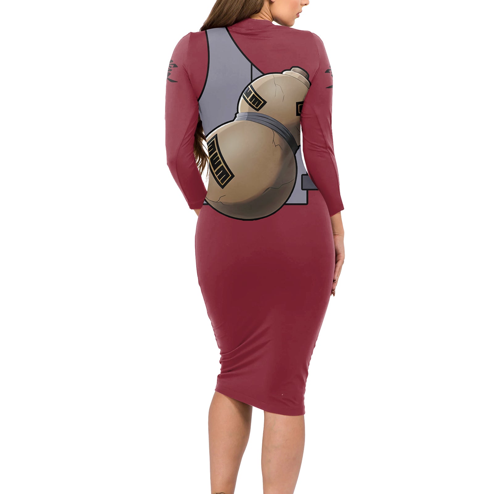 Gaara Uniform Long Sleeve Bodycon Dress