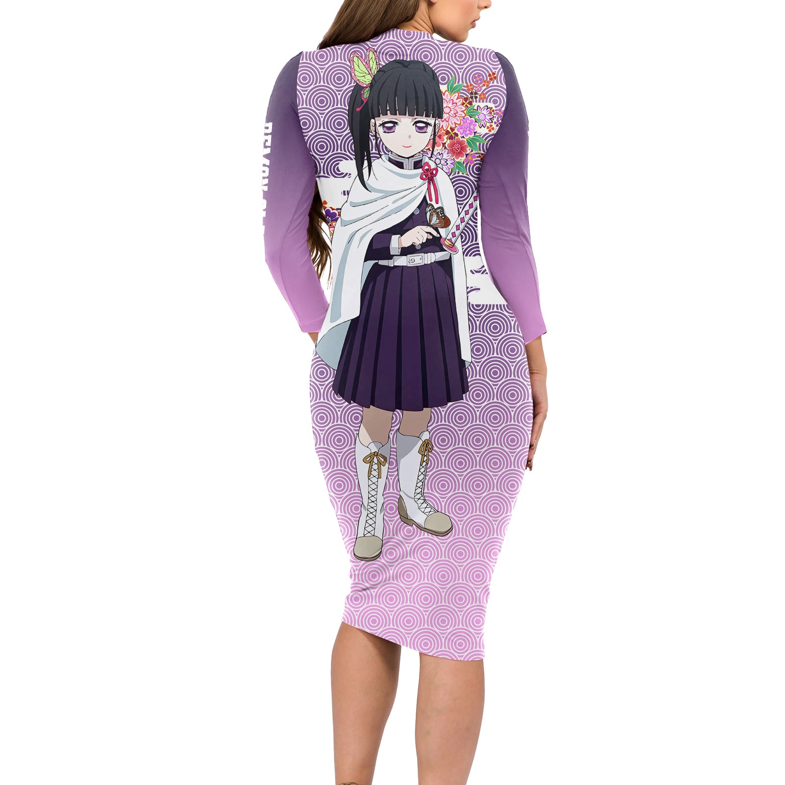 Kanao Tsuyuri Long Sleeve Bodycon Dress