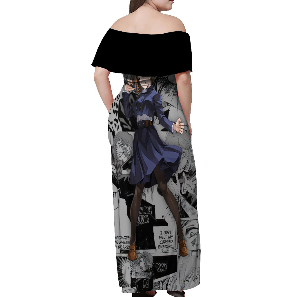 Nobara Kugisaki - Manga Great Style Off Shoulder Maxi Dress
