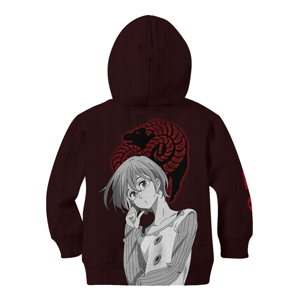 Goat's Sin of Lust Gowther Kid Hoodie Ten Commandments