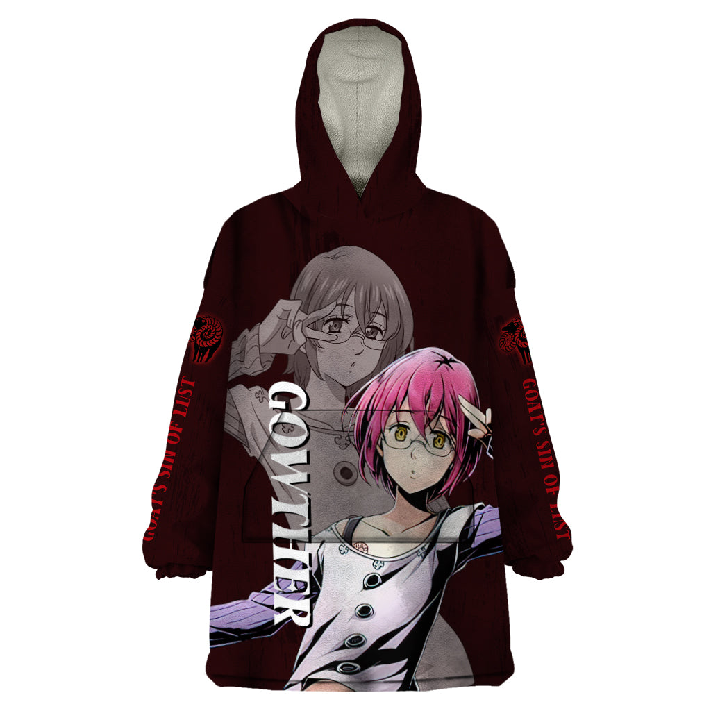 Goat's Sin of Lust Gowther Wearable Blanket Hoodie Ten Commandments