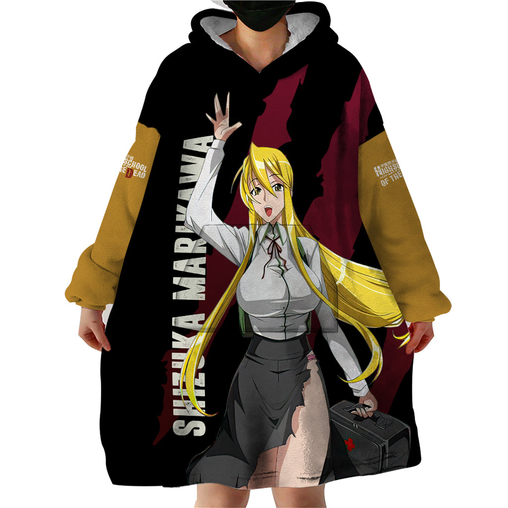 Shizuka Marikawa Wearable Blanket Hoodie Highschool Of Dead
