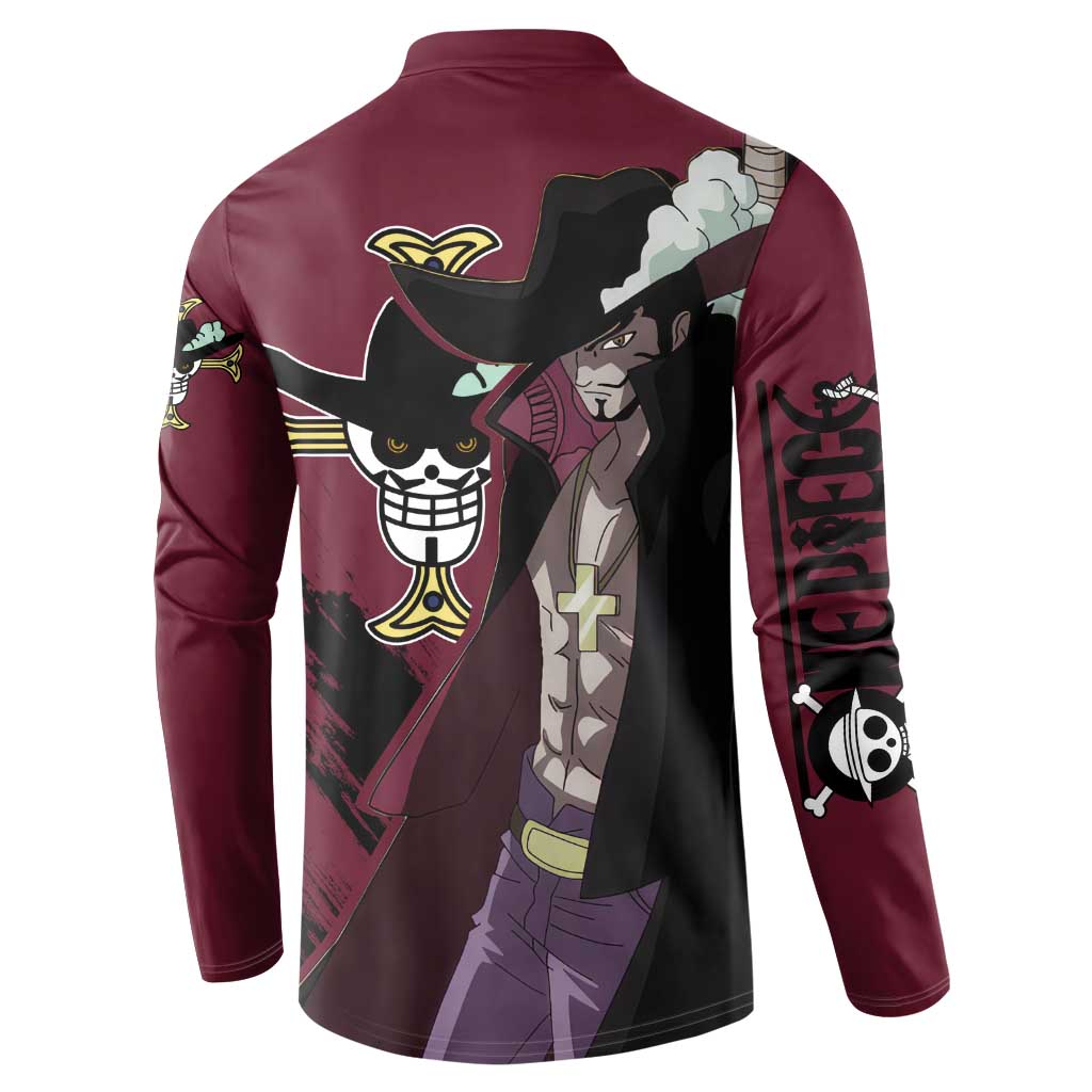 Dracule Mihawk - One Piece Button Sweatshirt Anime Style