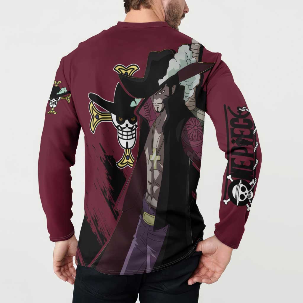 Dracule Mihawk - One Piece Button Sweatshirt Anime Style