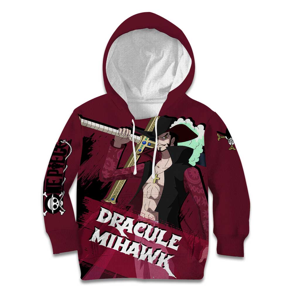 Dracule Mihawk - One Piece Kid Hoodie Anime Style
