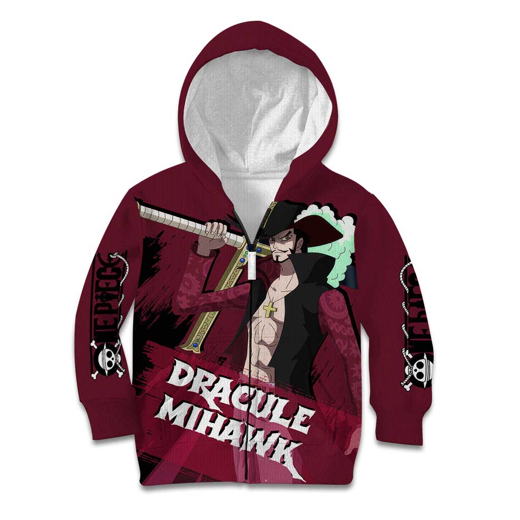Dracule Mihawk - One Piece Kid Hoodie Anime Style
