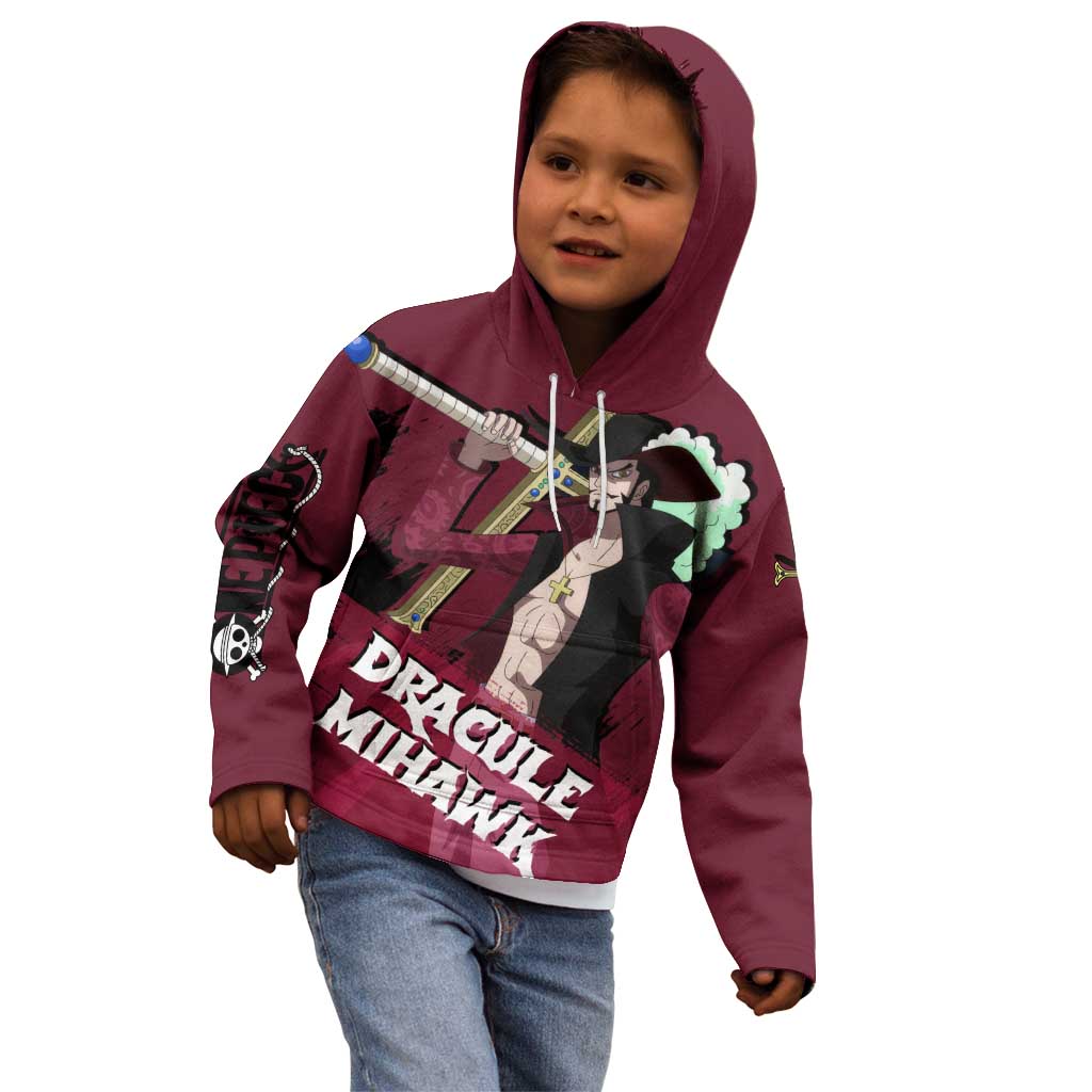 Dracule Mihawk - One Piece Kid Hoodie Anime Style