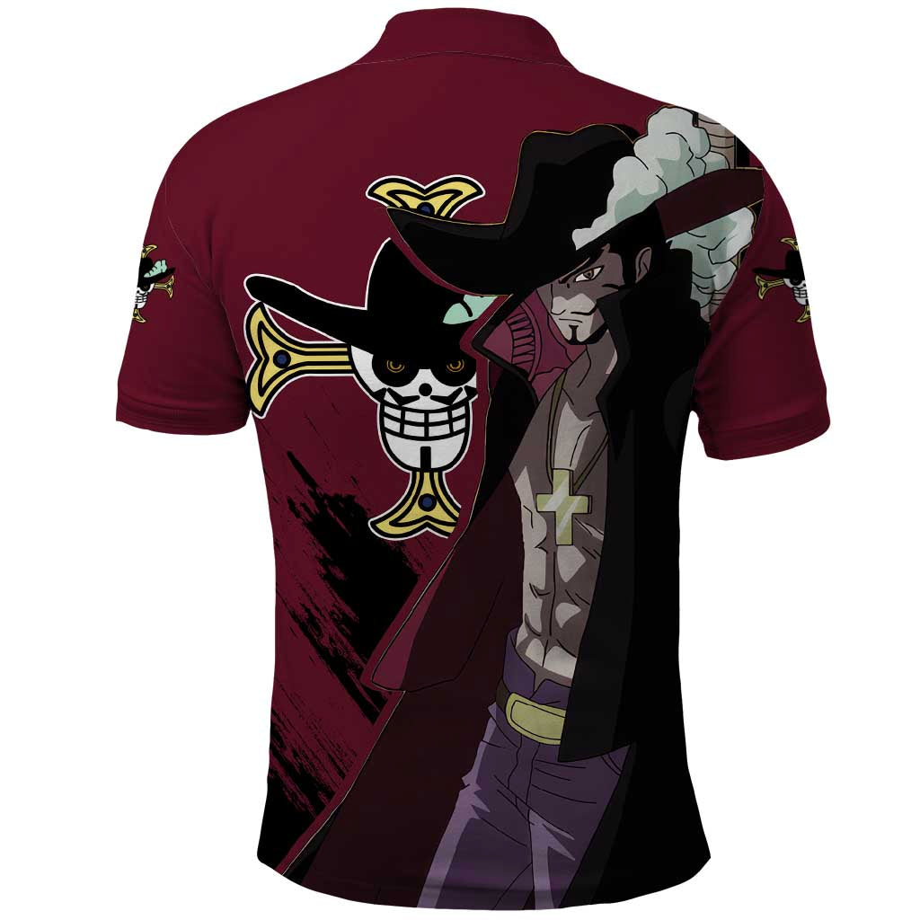 Dracule Mihawk - One Piece Polo Shirt Anime Style