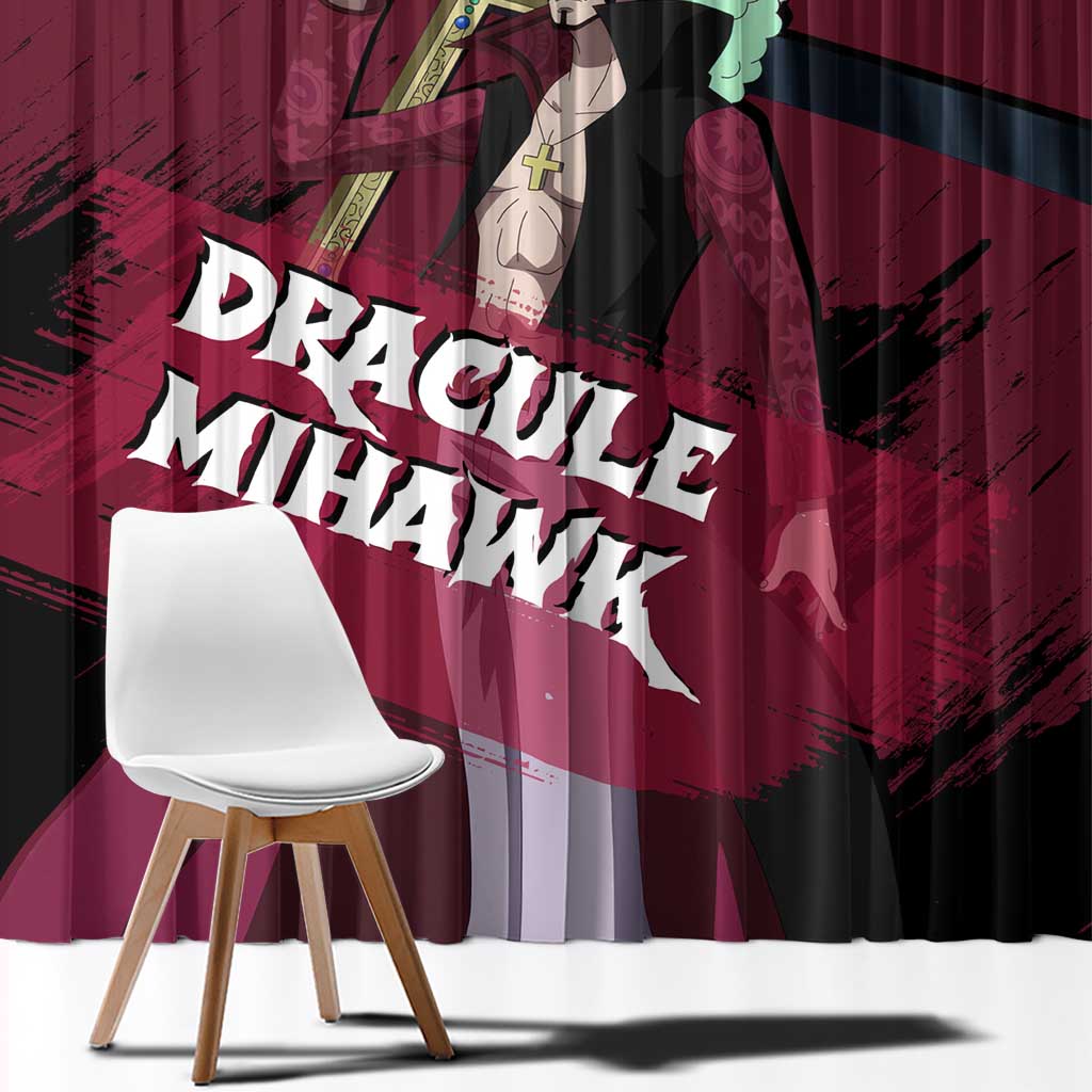 Dracule Mihawk - One Piece Window Curtain Anime Style