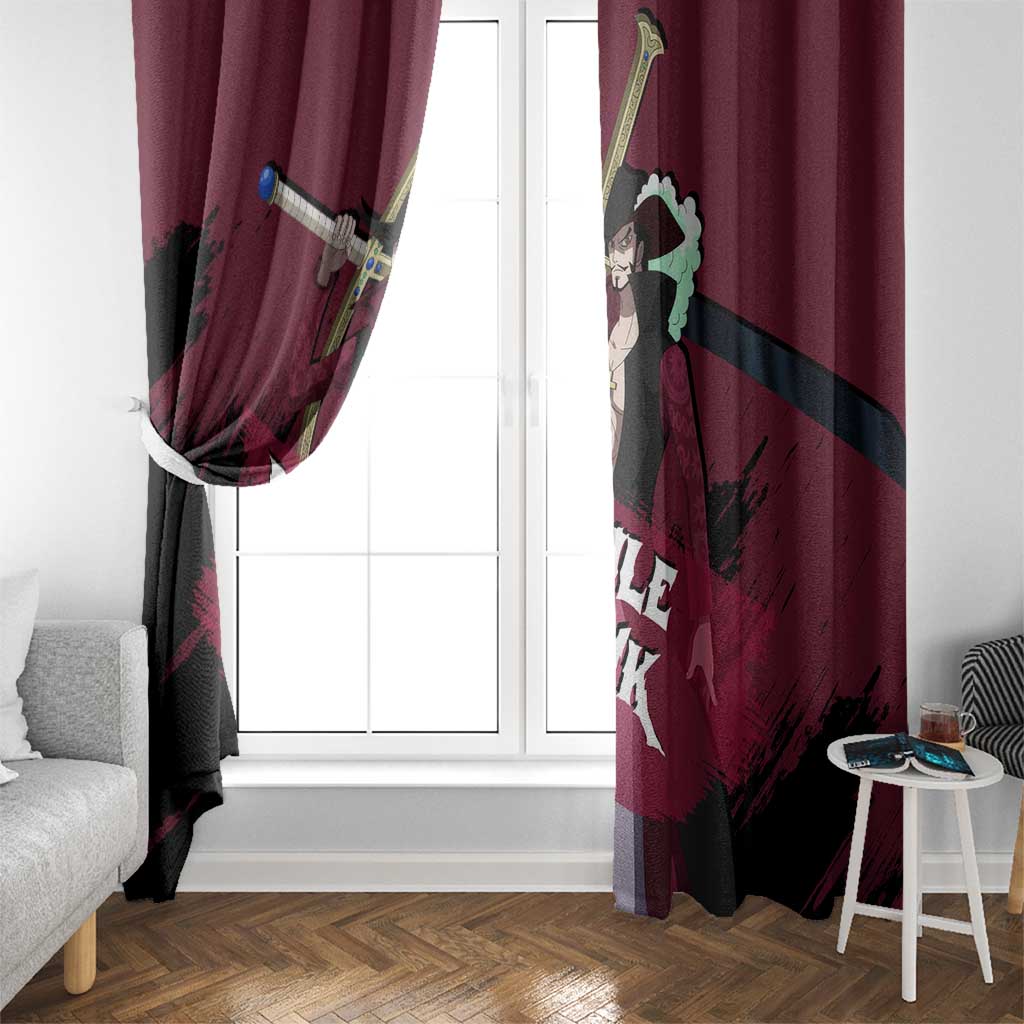 Dracule Mihawk - One Piece Window Curtain Anime Style