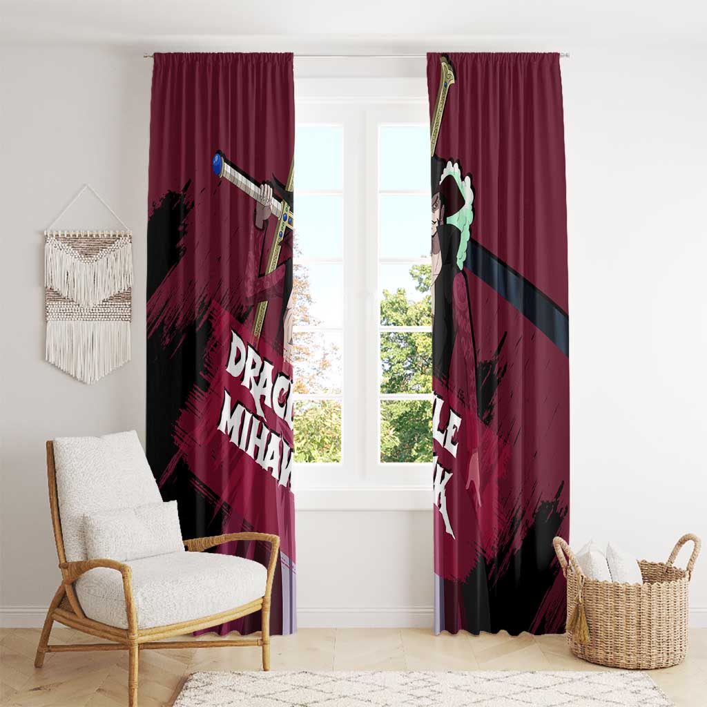 Dracule Mihawk - One Piece Window Curtain Anime Style