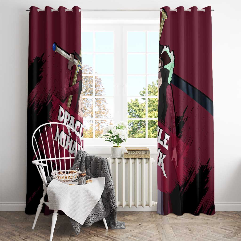 Dracule Mihawk - One Piece Window Curtain Anime Style
