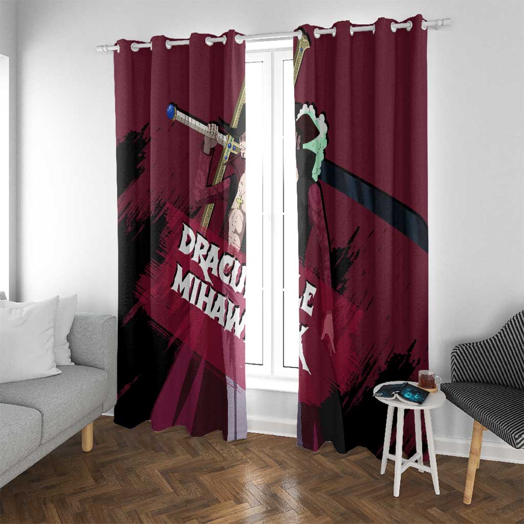 Dracule Mihawk - One Piece Window Curtain Anime Style