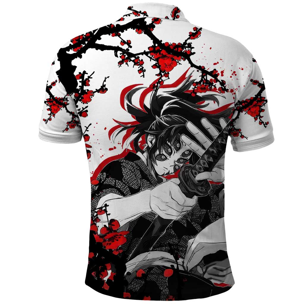 Kokushibo - Demon Slayer Polo Shirt Anime Japan Style