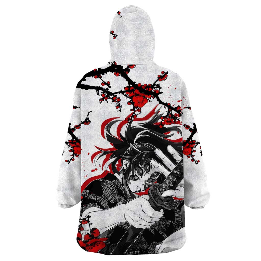 Kokushibo - Demon Slayer Wearable Blanket Hoodie Anime Japan Style
