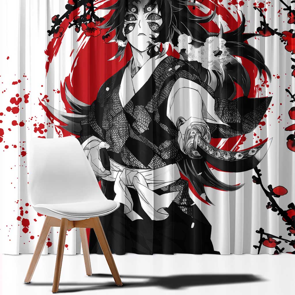 Kokushibo - Demon Slayer Window Curtain Anime Japan Style