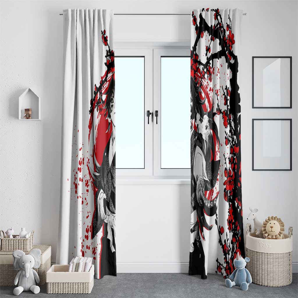 Kokushibo - Demon Slayer Window Curtain Anime Japan Style