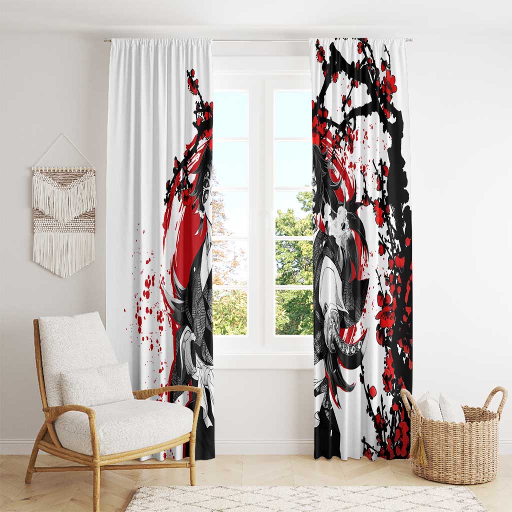 Kokushibo - Demon Slayer Window Curtain Anime Japan Style