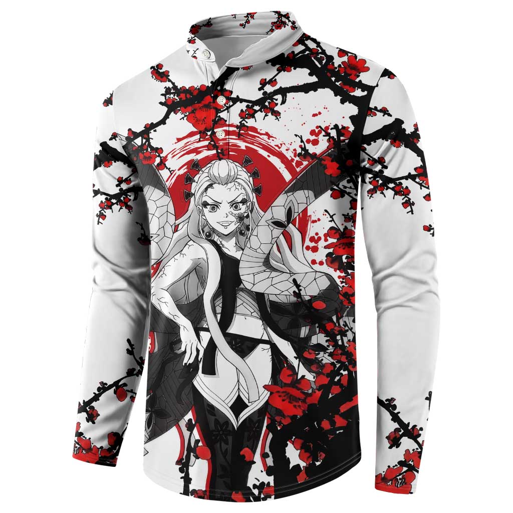Daki - Demon Slayer Button Sweatshirt Anime Japan Style