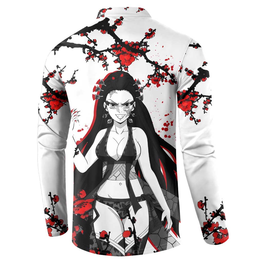 Daki - Demon Slayer Button Sweatshirt Anime Japan Style