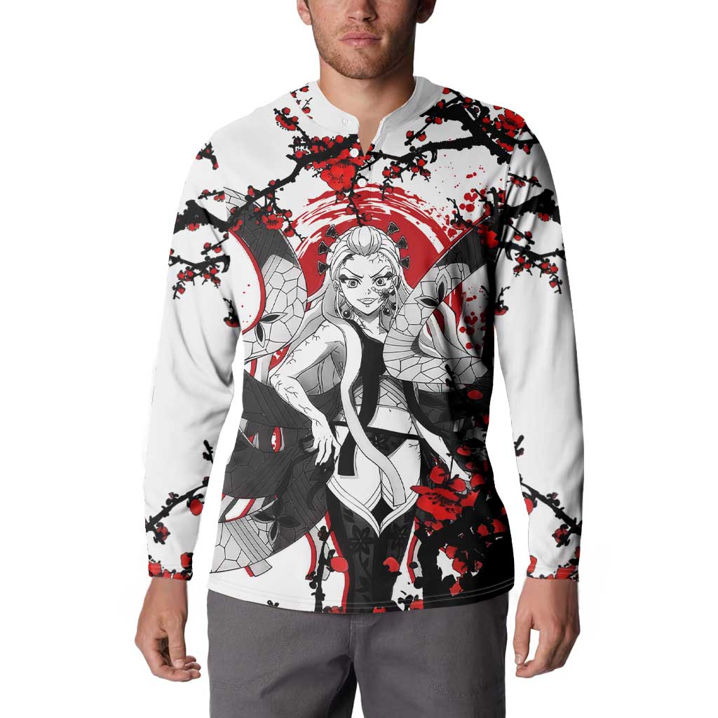 Daki - Demon Slayer Button Sweatshirt Anime Japan Style