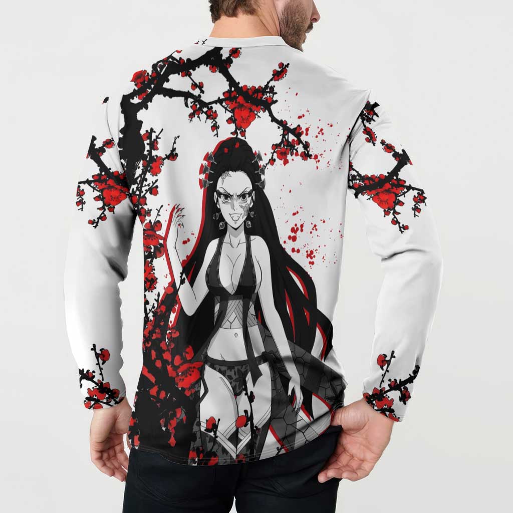 Daki - Demon Slayer Button Sweatshirt Anime Japan Style