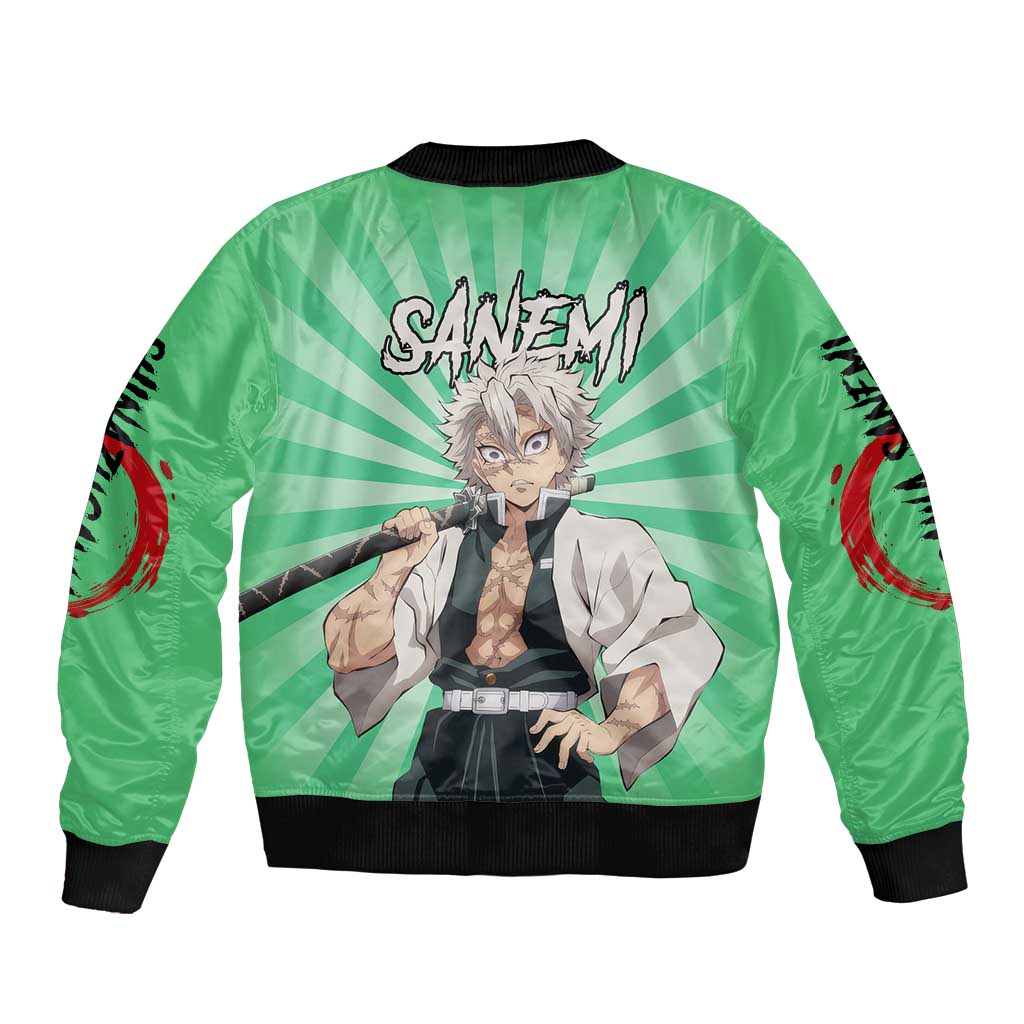 Sanemi Shinazugawa - Demon Slayer Bomber Jacket Anime Mix Pattern Style