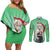 Sanemi Shinazugawa - Demon Slayer Couples Matching Off Shoulder Short Dress and Long Sleeve Button Shirt Anime Mix Pattern Style