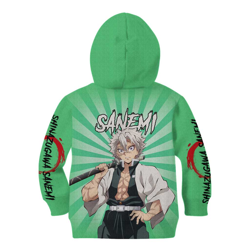 Sanemi Shinazugawa - Demon Slayer Kid Hoodie Anime Mix Pattern Style