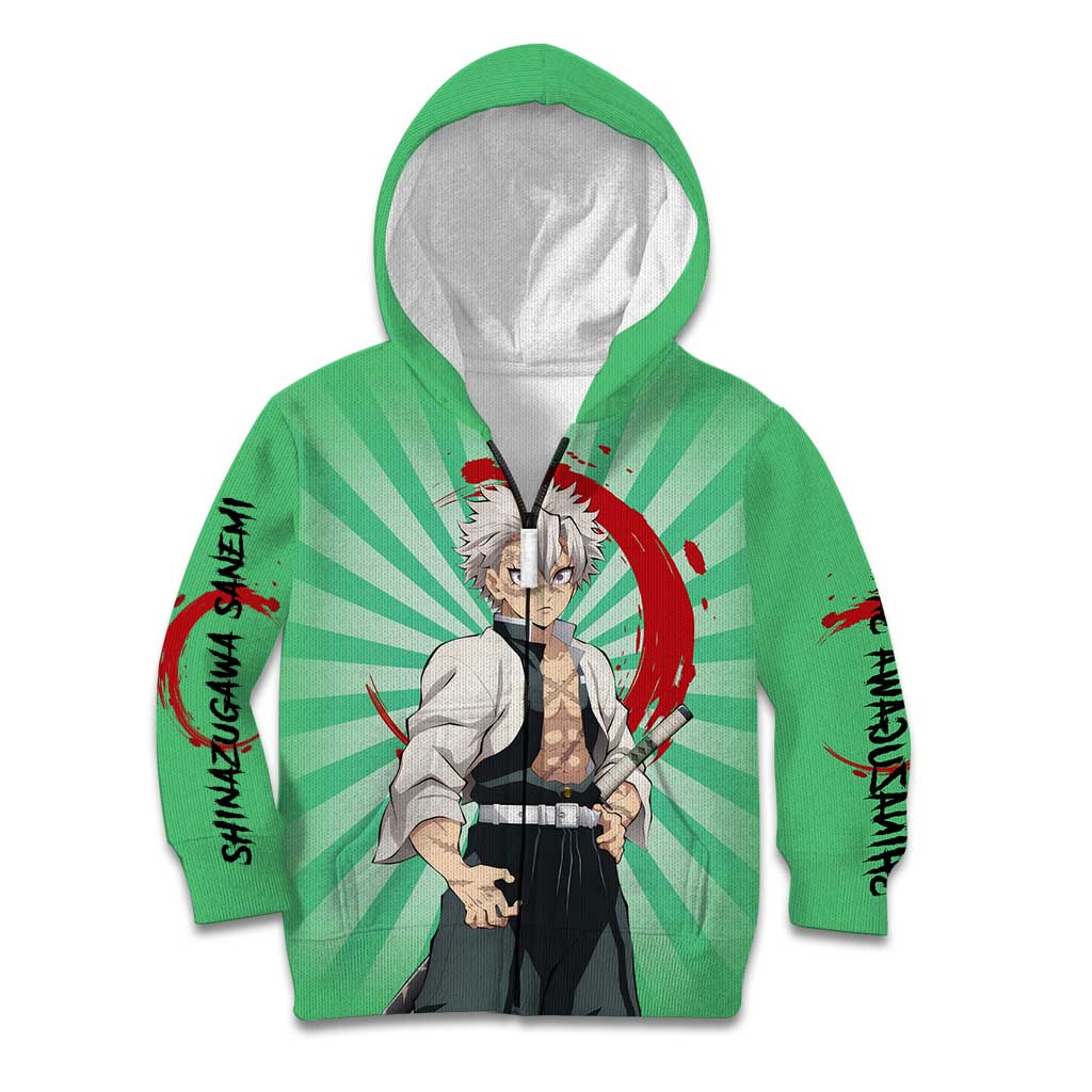 Sanemi Shinazugawa - Demon Slayer Kid Hoodie Anime Mix Pattern Style