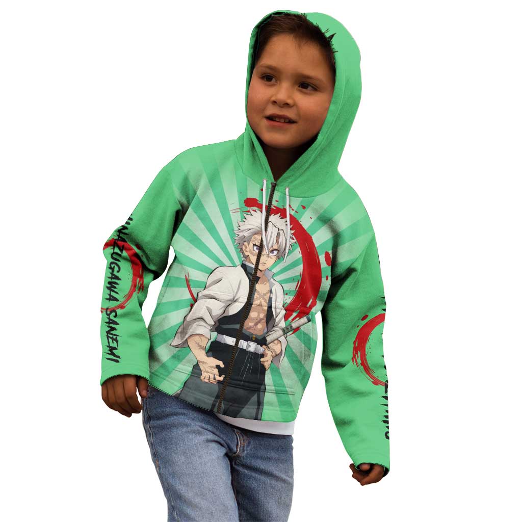 Sanemi Shinazugawa - Demon Slayer Kid Hoodie Anime Mix Pattern Style